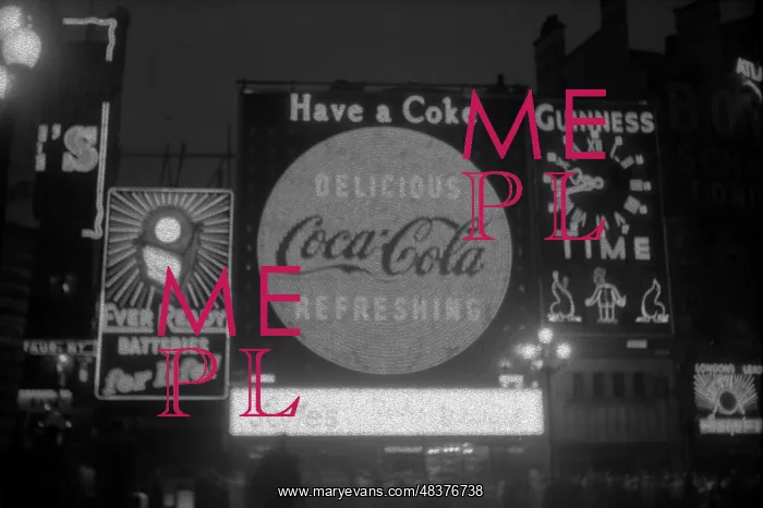 : Coronation. Piccadilly Circus at Night : Coronation. Piccadilly Circus at Night