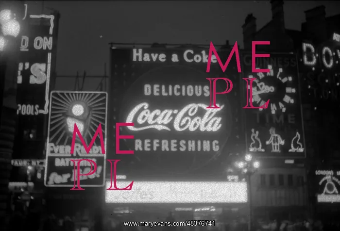 : Coronation. Piccadilly Circus at Night : Coronation. Piccadilly Circus at Night