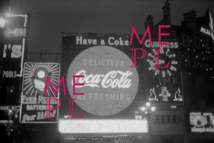 : Coronation. Piccadilly Circus at Night : Coronation. Piccadilly Circus at Night
