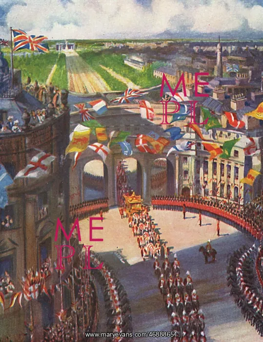 : Coronation Procession of George V through Admiralty Arch : Coronation Procession of George V through Admiralty Arch