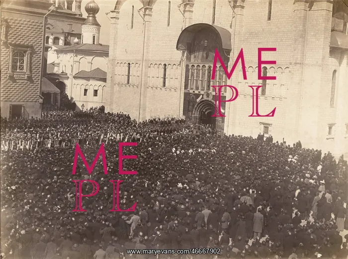 : Coronation procession of Tsar Nicolas II, Moscow, Russia : Coronation procession of Tsar Nicolas II, Moscow, Russia