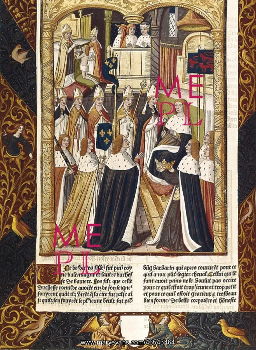 : Coronation of Ramhilde, duchess of Baviera, circa : Coronation of Ramhilde, duchess of Baviera, circa