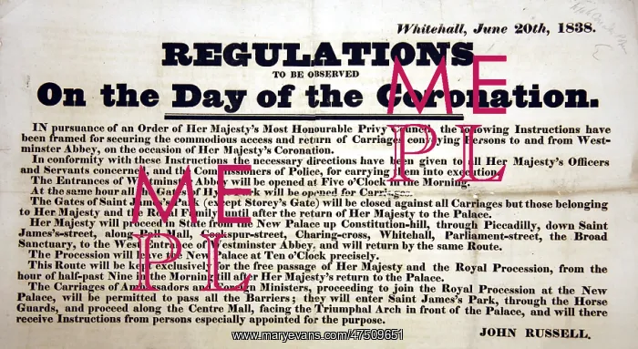 : CORONATION REGULATIONS : CORONATION REGULATIONS