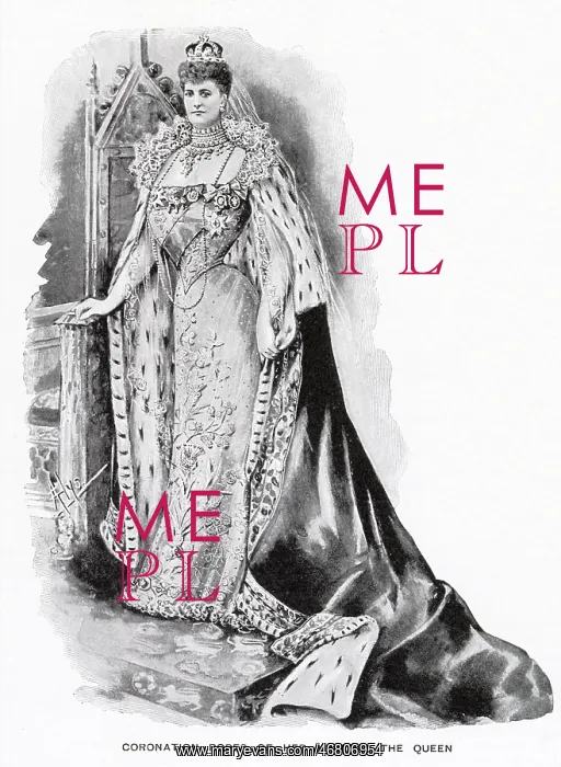 : Coronation robes of Queen Alexandra : Coronation robes of Queen Alexandra