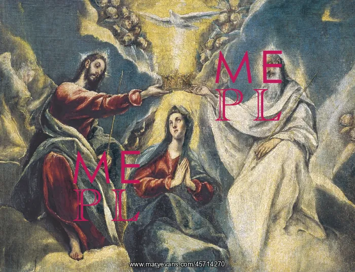 : Coronation of the Virgin, by El Greco : Coronation of the Virgin, by El Greco