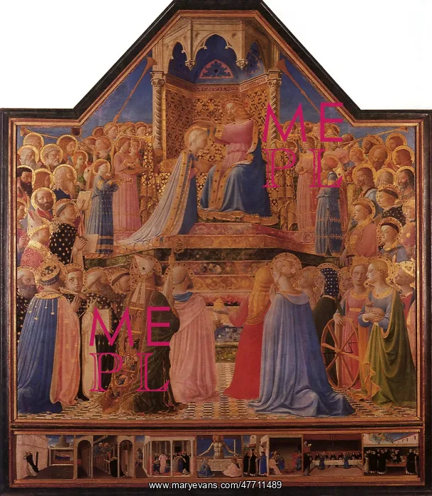 : The Coronation of the Virgin, by Fra Angelico : The Coronation of the Virgin, by Fra Angelico