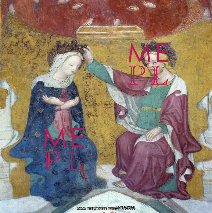 : Coronation of the Virgin; frescoes : Coronation of the Virgin; frescoes