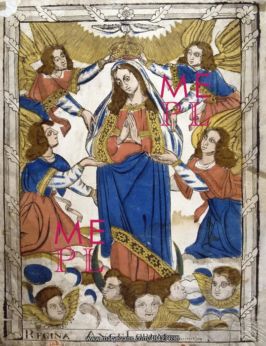 : Coronation of the Virgin Mary. From 19th century : Coronation of the Virgin Mary. From 19th century