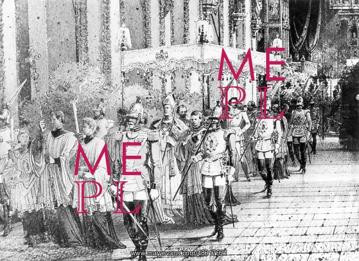 : Corpus Christi procession with Ludwig II : Corpus Christi procession with Ludwig II