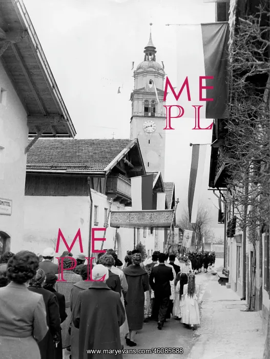 : Corpus Christi procession in Tyrol. About 1960 : Corpus Christi procession in Tyrol. About 1960