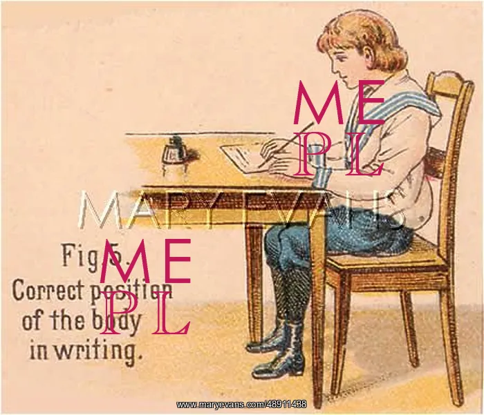 : CORRECT WRITING POSITION : CORRECT WRITING POSITION