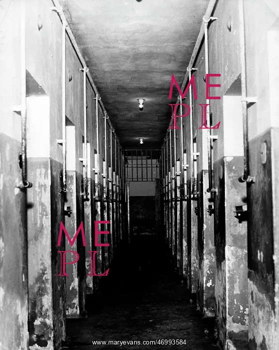 : Corridor of cells, Buchenwald concentration camp, Germany : Corridor of cells, Buchenwald concentration camp, Germany