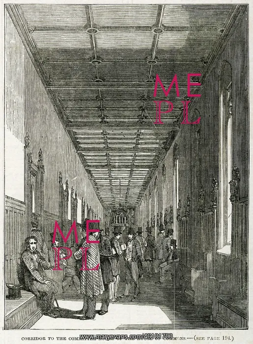 : Corridor to the Committee-Rooms of House of Commons : Corridor to the Committee-Rooms of House of Commons