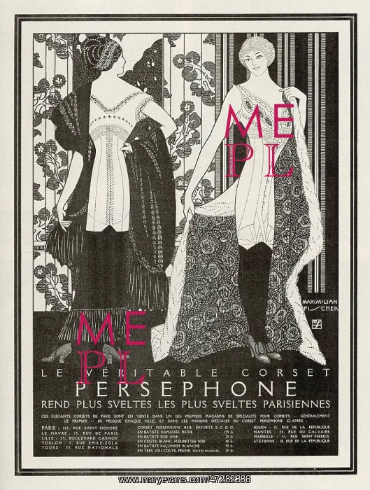 : Corset Persephone, 1911 : Corset Persephone, 1911