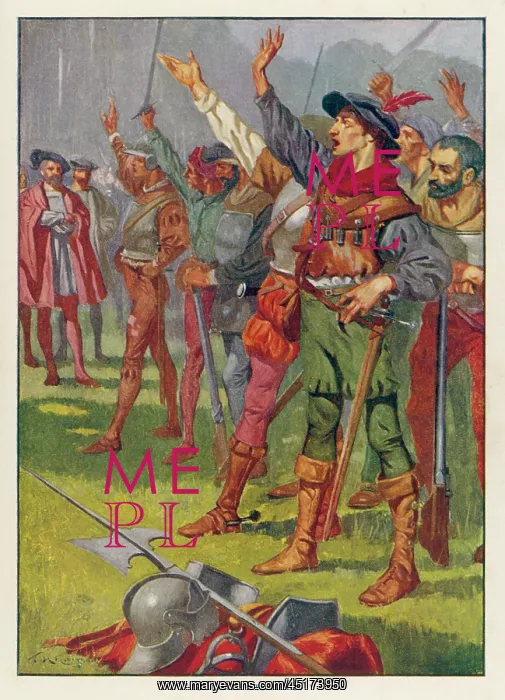: CORTES AND MEN 1519 : CORTES AND MEN 1519