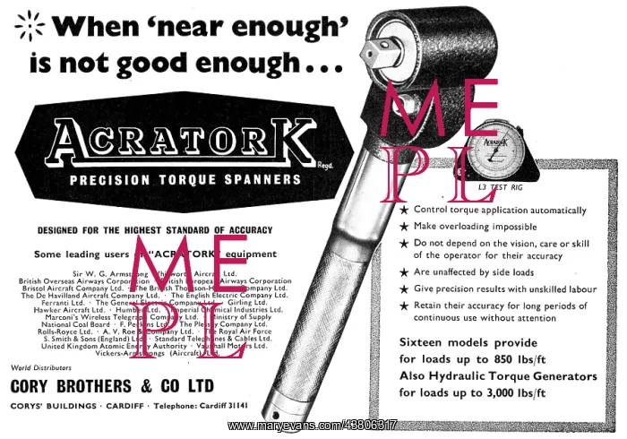 : Cory Brothers Acratork Torque Wrenches : Cory Brothers Acratork Torque Wrenches