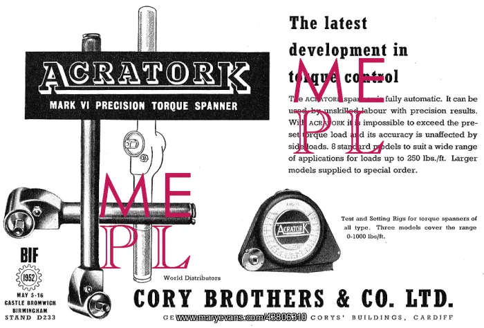 : Cory Brothers Acratork Torque Wrenches & Spanners : Cory Brothers Acratork Torque Wrenches & Spanners