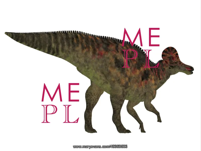 : Corythosaurus dinosaur, white background : Corythosaurus dinosaur, white background