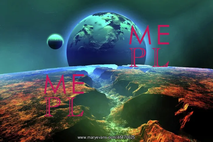  : Cosmic landscape on another planet