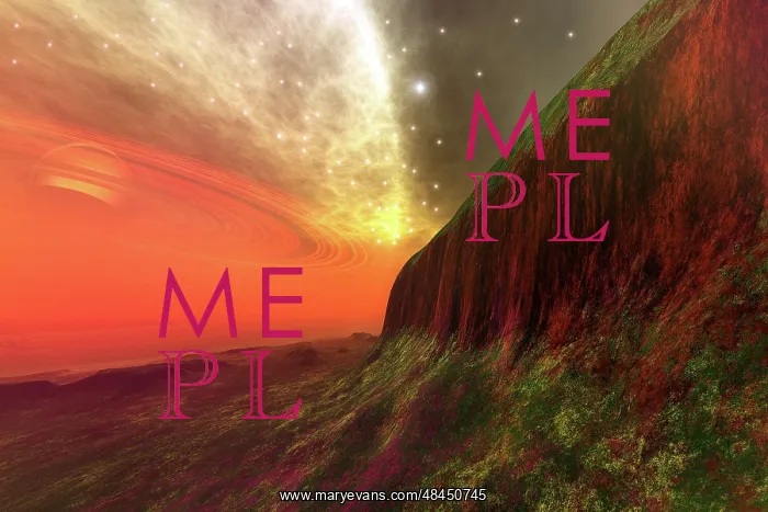 : Cosmic seascape on another world : Cosmic seascape on another world
