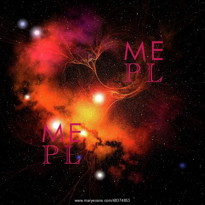  : Cosmic space image of a nebula in the universe