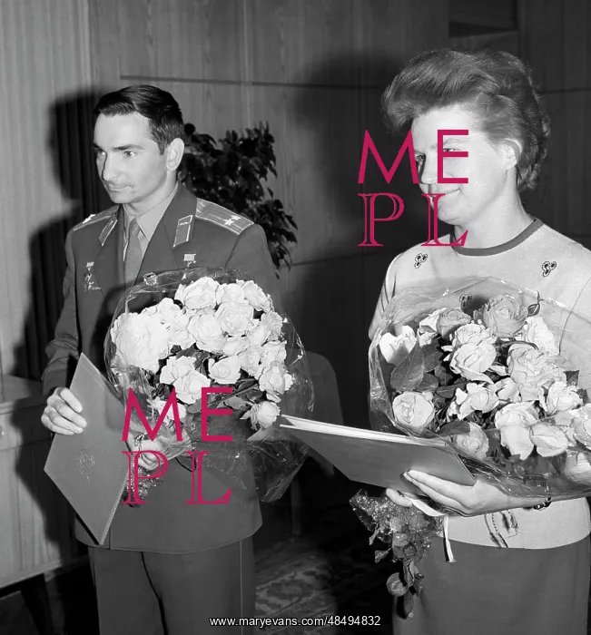 : Cosmonauts Valery Bykovsky and Valentina Tereshkova, 1963 : Cosmonauts Valery Bykovsky and Valentina Tereshkova, 1963