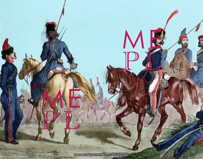 : Cossacks. Engraving. Colored : Cossacks. Engraving. Colored