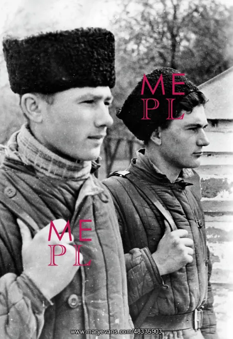 : Two Cossacks from the Kalmueken Steppe, 1942 : Two Cossacks from the Kalmueken Steppe, 1942