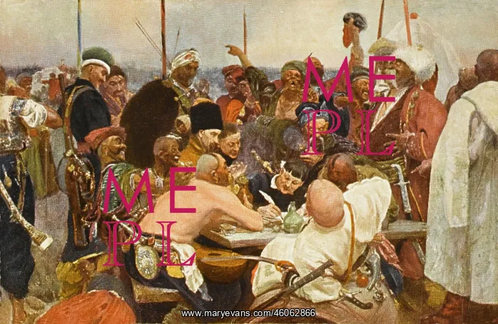 : Cossacks writing a letter : Cossacks writing a letter