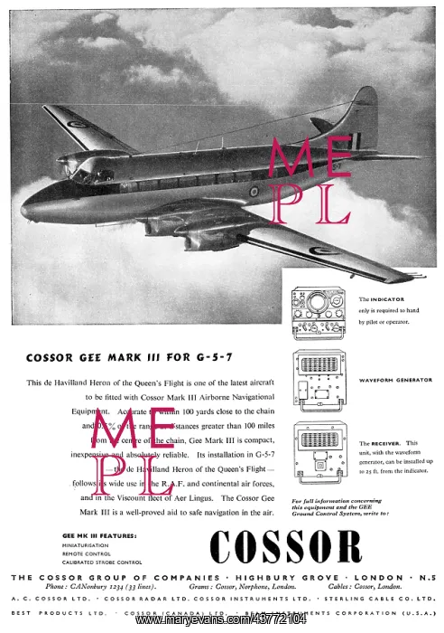 : Cossor Gee Mark III : Cossor Gee Mark III