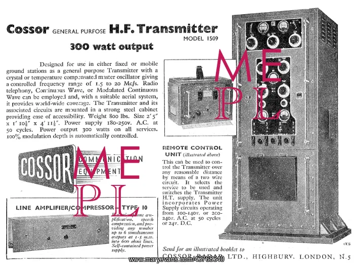  : Cossor HF Transmitter