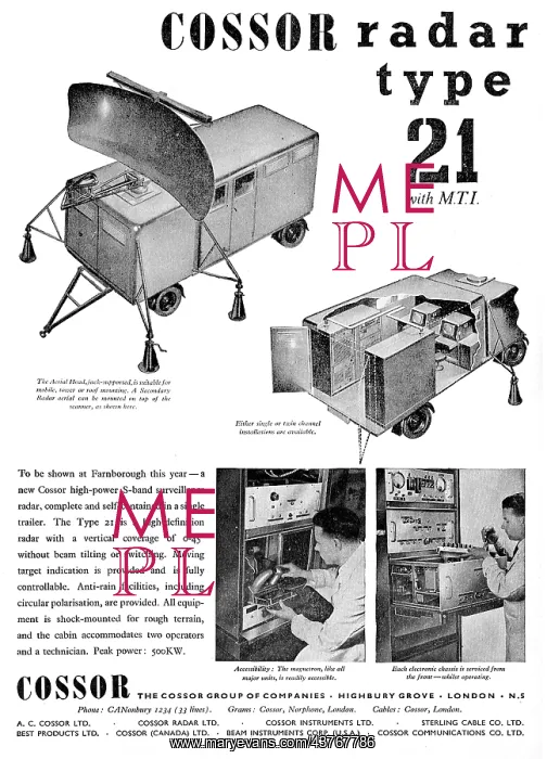 : Cossor Radar Type 21 With MTI : Cossor Radar Type 21 With MTI