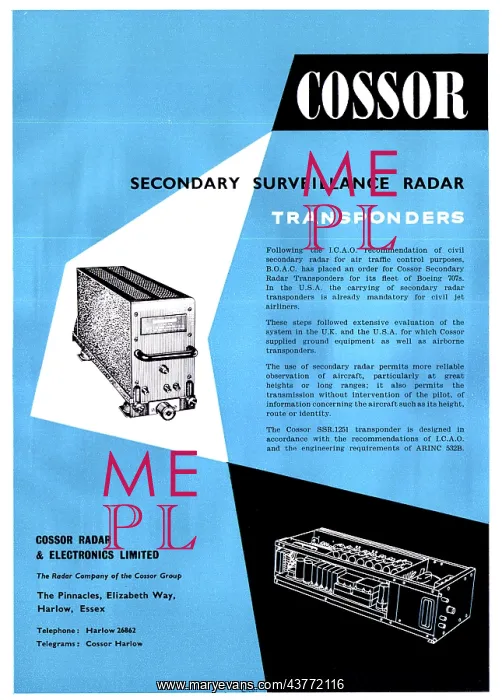 : Cossor SSR Transponders : Cossor SSR Transponders