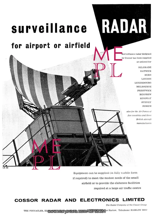: Cossor Surveillance Radar 1959 : Cossor Surveillance Radar 1959