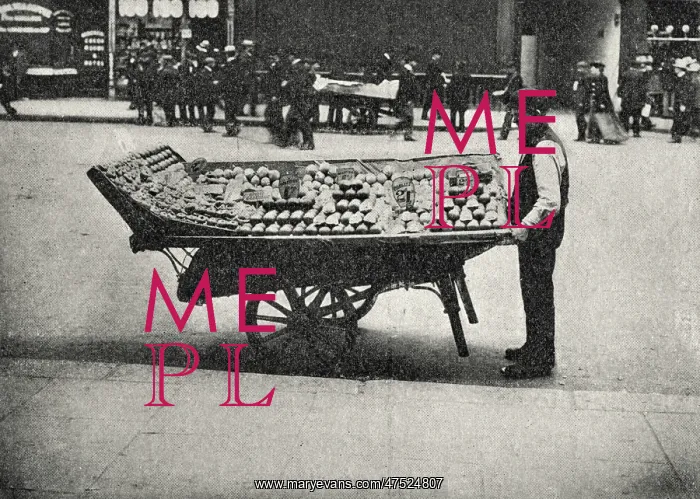 : Coster with his barrow, London : Coster with his barrow, London