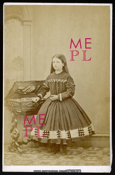 : COSTUME / AMY AGED 10 1865 : COSTUME / AMY AGED 10 1865