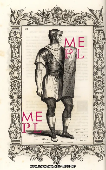 : Costume of an ancient Roman centurion : Costume of an ancient Roman centurion