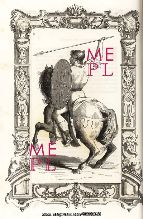 : Costume of an ancient Roman light cavalryman : Costume of an ancient Roman light cavalryman