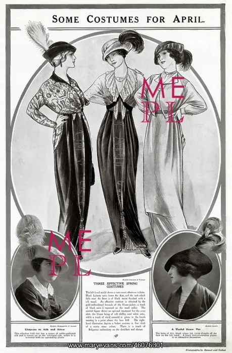 : Costume for April 1913 : Costume for April 1913