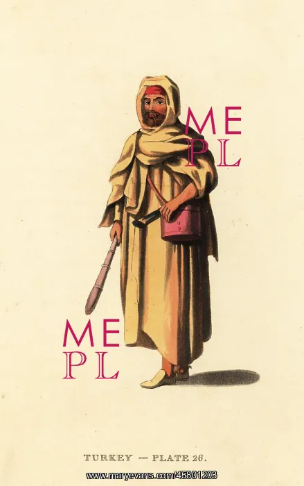 : Costume of a Bedouin Arab man : Costume of a Bedouin Arab man