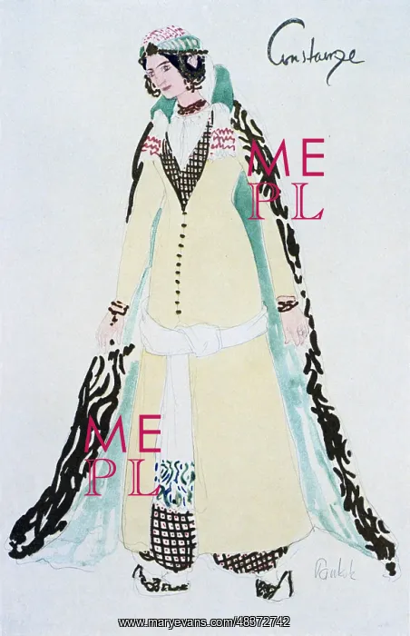 : Costume for Constanze circa 1913. Constanze : Costume for Constanze circa 1913. Constanze