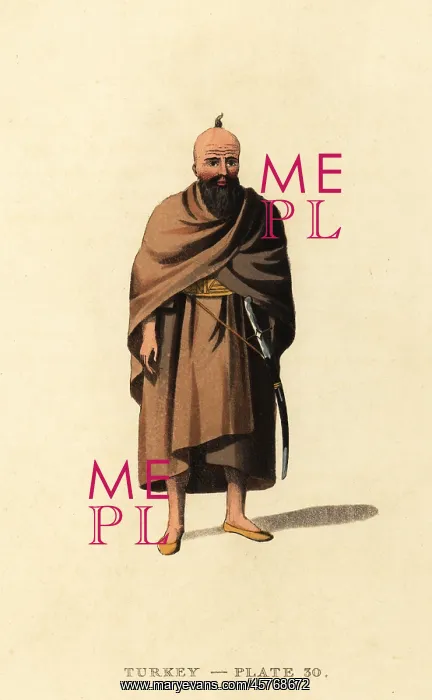 : Costume of a Dervise or Dervish man of Syria : Costume of a Dervise or Dervish man of Syria