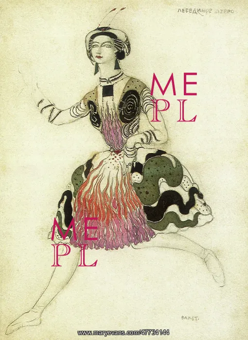 : Costume design by Bakst for Ida Rubinstein in Salome : Costume design by Bakst for Ida Rubinstein in Salome