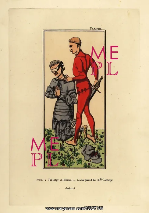 : Costume of an executioner and knight in suit : Costume of an executioner and knight in suit