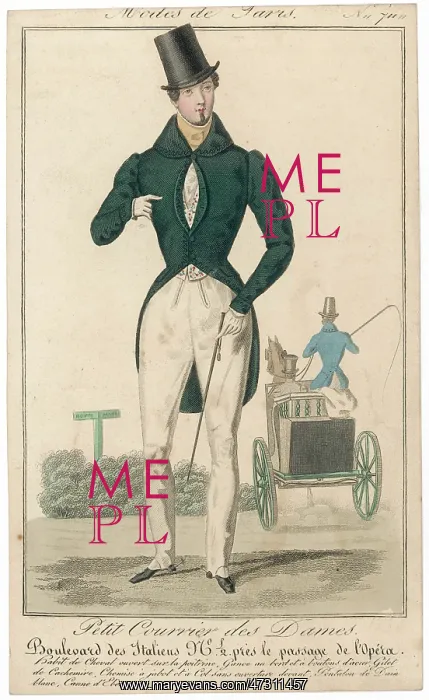 : Costume - Green Coat 1830 : Costume - Green Coat 1830