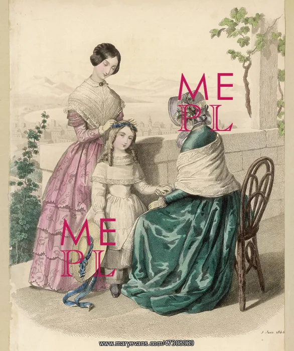 : Costume La Mode 1846 : Costume La Mode 1846