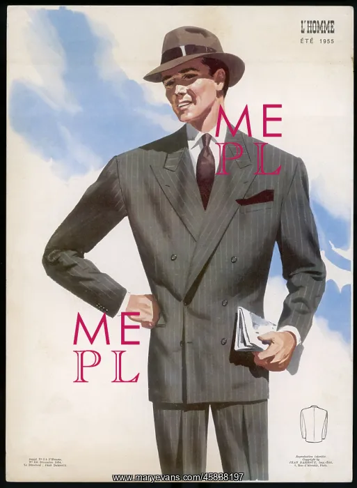 : Costume man 1955 : Costume man 1955