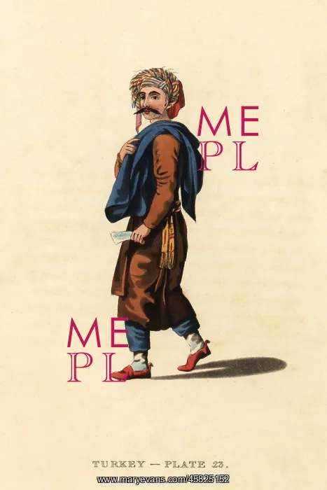 : Costume of a man of the coast of Syria : Costume of a man of the coast of Syria