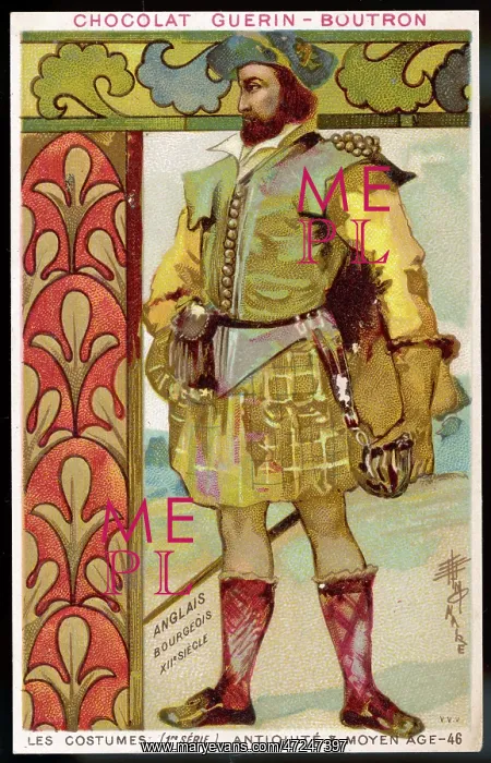 : Costume - Men - Scottish 12th century : Costume - Men - Scottish 12th century