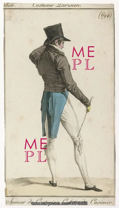 : Costume Men Spencer 1806 : Costume Men Spencer 1806